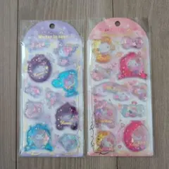 ウォーターインシール 2枚セット クロミちゃん キティちゃん サンリオ