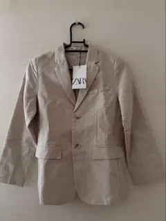 ZARA キッズ テーラードジャケット ベージュ 134cm