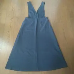 GU VネックジャンパードレスZ ブラック