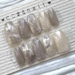 メルカリ便 ネイルチップ 現品 ニュアンス マグネット ネイル NO.407