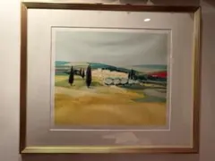 真作】保田扶佐子「作品名（不明なら抽象画、1995年作 直筆サイン