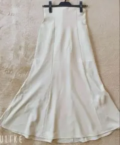 COCODEALレースアップハイウエストマーメイドスカートベージュ