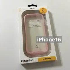 iPhone16 ケース　iFace　強化ガラス　クリアケース　サクラピンク
