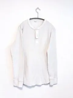 【ユニクロ】ワッフルヘンリーネックTシャツ