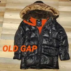 90s OLD GAP ダウンジャケット肉厚 ファー付ドローコード付メンズ