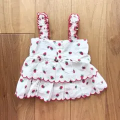 ステラマッカートニー いちご刺繍のホワイトワンピース 24ヶ月 - メルカリ