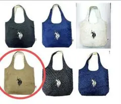 u.s polo assn.　　エコトートバッグ　カーキ　新品　新品タグ付き