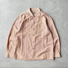 90s piko 長袖チェックシャツ old surf 古着cityboy 短丈のサムネイル