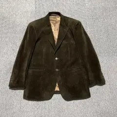 コーデュロイ テーラードジャケット ダークブラウン M〜L 相当