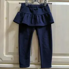 キッズ　ガールズ　スカッツ　裏起毛　110センチ　スカート　スパッツ　西松屋