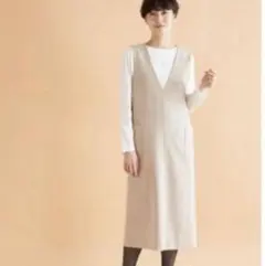 【美品】PLST ウォームリザーブ　ジャンパースカート　S