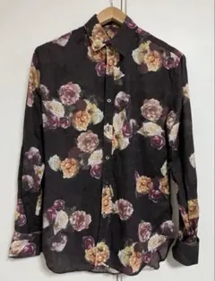 PS Paul Smith（ピーエスポールスミス）の長袖総柄シャツ　Sサイズ;: