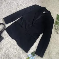 極美品　アニエスベー　テーラードジャケット　黒　ウール100% シンプル　1 S