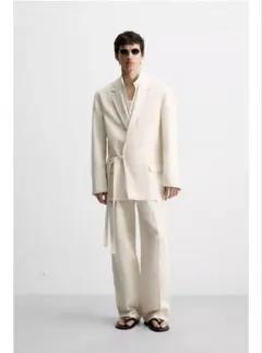 ZARA セットアップ スーツ オフホワイト 韓国 モード 新品 完売品 結婚式