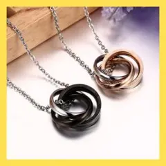 ＊ペアネックレス＊☆2個セット☆ ダブル ネックレス☆プレゼントにも ネックレス