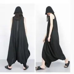 サルエル オールインワン ノースリーブ オーバーサイズ 体型カバー