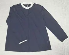 長袖ブラウス　ネイビー　ハニーズ