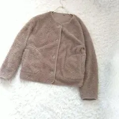 UNIQLO ユニクロ　ボアジャケット ブルゾンXLモカ ベージュ