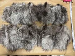 リアルファー生地　FOX 手芸材料　アクセサリー　 キャンプ　端切れ
