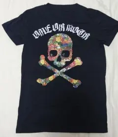 ONE OK ROCK 2014 スカル柄 半袖Tシャツ ブラック Sサイズのサムネイル
