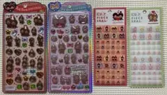【正規品】　モンチッチシール　4点セット　うるちゅるポップ　タイル