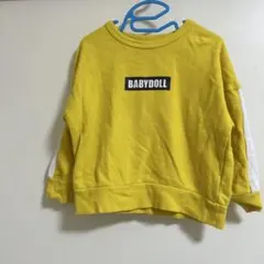 BABYDOLL イエロー トレーナー 100
