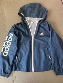 adidas ネイビー ウインドブレーカー　130