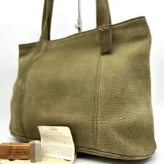 【希少】オールドコーチ old coach ヌバック カーキー トートバッグ