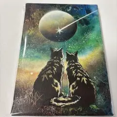 スプレーアート エデン 猫と星空のキャンバスアート 絵画