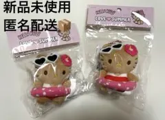 サンリオ　オリーブヤング　日焼けキティ　キーホルダー2点セット　韓国限定　新品