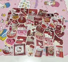 ハローキティ　レトロ　シール　約50枚