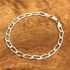 イタリア ヴィンテージ シルバー リンクチェーン ブレスレット ITALY925