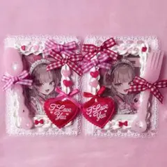 トレカケースデコピンク