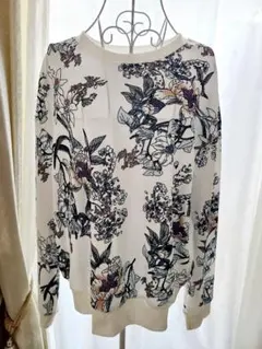 花柄 長袖 トップス