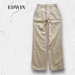 Y5837【エドウィン】チノパン ワイド 定番着回し◎ ベージュ W26/L32