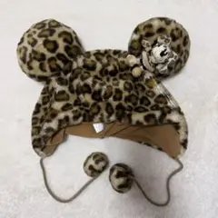 ディズニーヒョウ柄ミニーファンキャップ