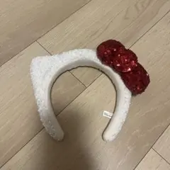 キティちゃん風カチューシャ 赤リボン