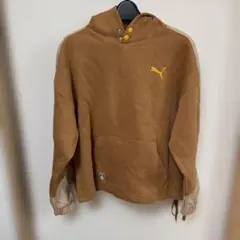 Puma フード付きブラウンパーカー　Lサイズ