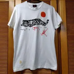 PUMA プーマ Tシャツ サイズXL デカロゴ 刺繍 漢字 虎 希少 古着 