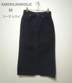 AMERICANHOLIC コーデュロイ タイトスカート M　NAVY