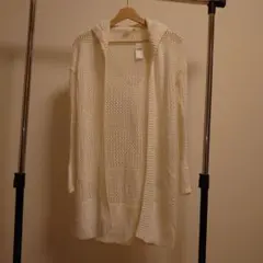 新品 札付き GAP cotton100% フードカーディガン