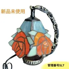 薔薇　ステンドガラス　ステンドランプ　バラ　卓上ライト　　ローズ　新品未使用