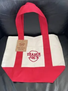 Trader Joe's トレジョ　ミニトートバッグ　 赤　新品
