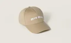 miu miu ドリル ベースボールキャップのサムネイル