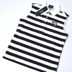 未使用 パーリーゲイツ ノースリーブ ポロシャツ 1 レディース ボーダー