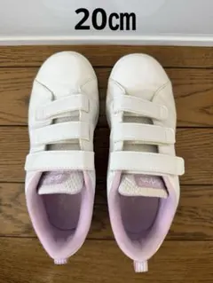 adidas キッズ スニーカー ホワイト/ピンク