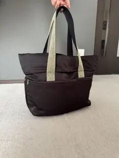 (美品) ROOTOTE ルートート クッション ナイロン トートバッグ黒金のサムネイル