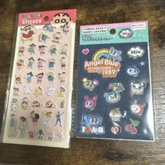 クレヨンしんちゃん Angel Blueシールセット デニム ぷっくりステッカー