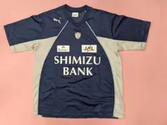 清水エスパルス プラクティスシャツ Puma サッカーシャツ ネイビー S-M