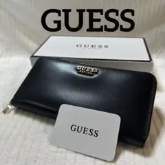 【新品】GUESS ゲス 長財布 ラウンドファスナーウォレット ブラック